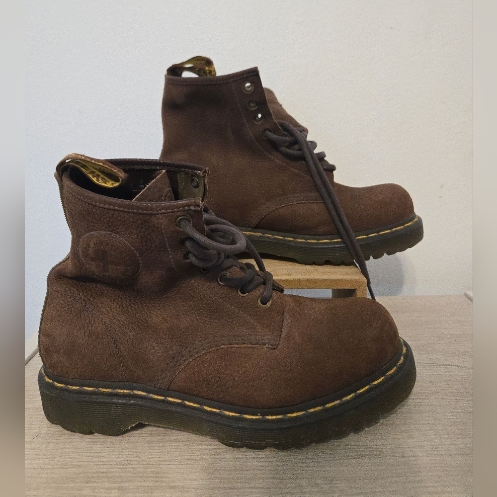 Dr Martens Boots Air Cushion Sole Mens US 8 Work Wear Outdoors  Brown